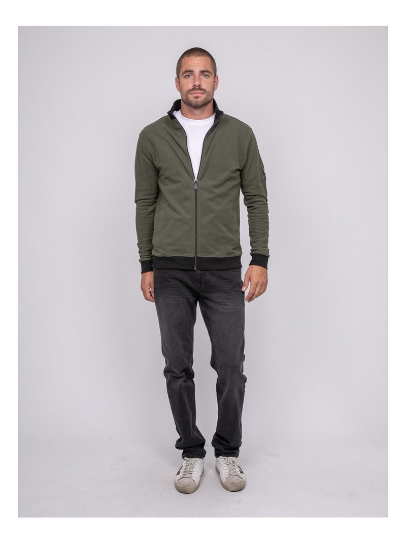 Gilet zippé wipatik Kaki - Kiabi