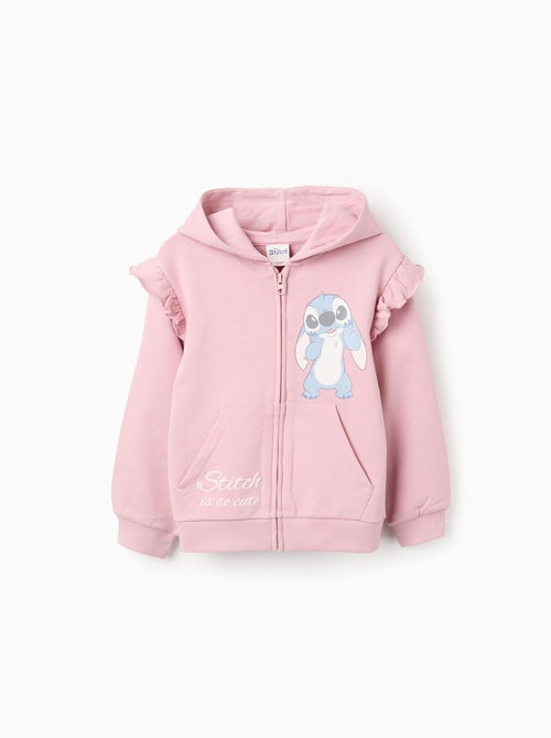 Gillet en Coton avec Capuche et Volants Lilo et Stitch - Kiabi