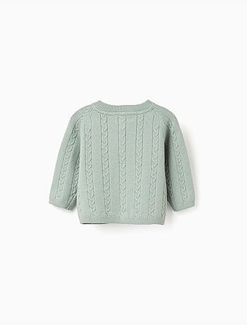 Gillet en maille avec détails torsadés