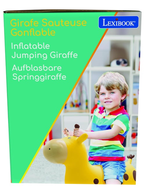 Girafe sauteuse gonflable jaune - Kiabi