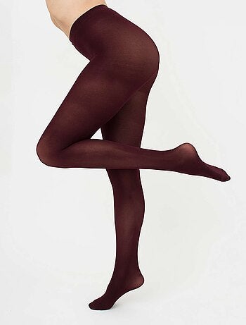 Giulia - Blues Collant 70den classique, matte opaque et chaude - Marron - S
