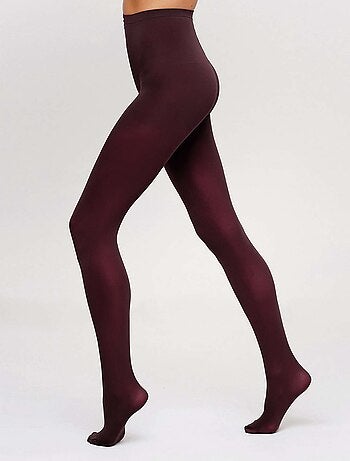 Giulia - Blues Collant 70den classique, matte opaque et chaude - Marron - S