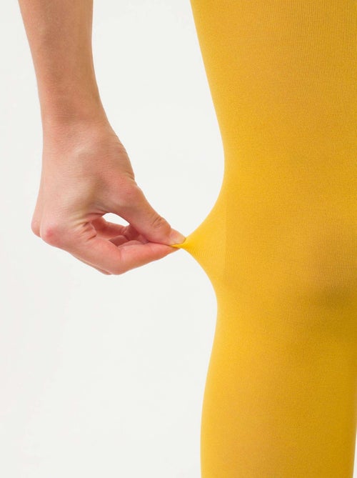 Giulia - Blues Collant 70den classique, matte opaque et chaude  - Jaune - S - Kiabi