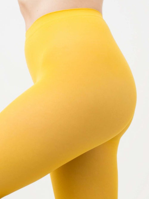 Giulia - Blues Collant 70den classique, matte opaque et chaude  - Jaune - S - Kiabi