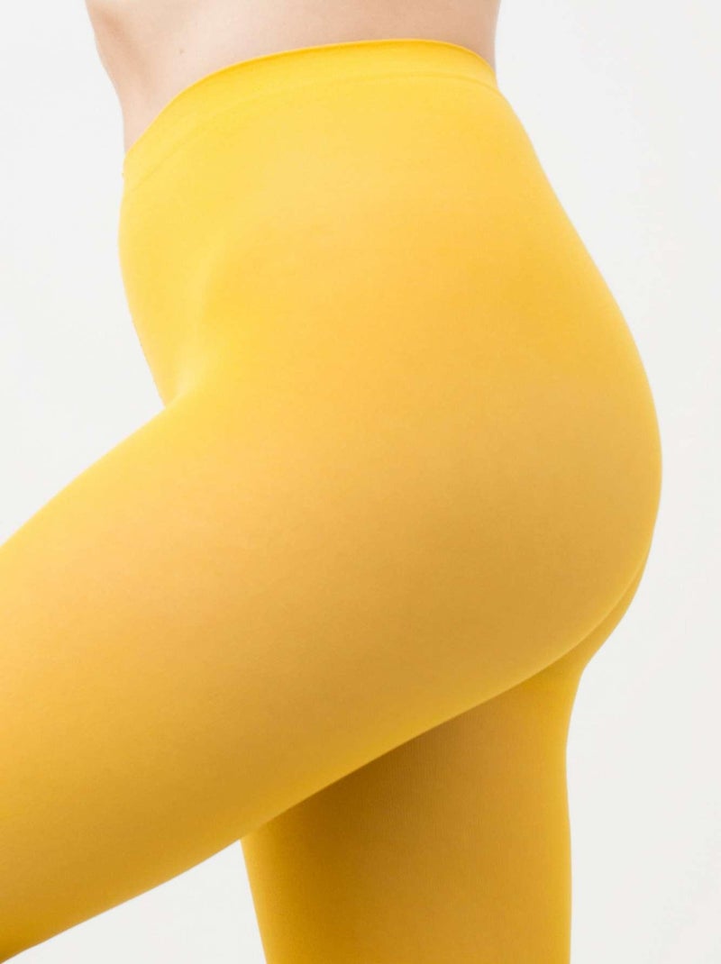 Giulia - Blues Collant 70den classique, matte opaque et chaude  - Jaune - S Jaune - Kiabi