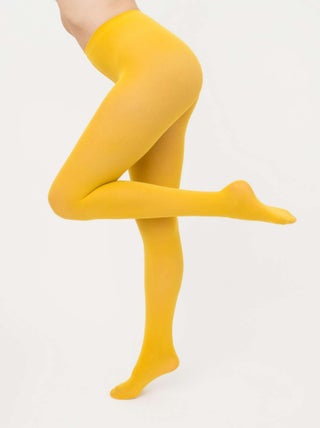 Giulia - Blues Collant 70den classique, matte opaque et chaude  - Jaune - XL