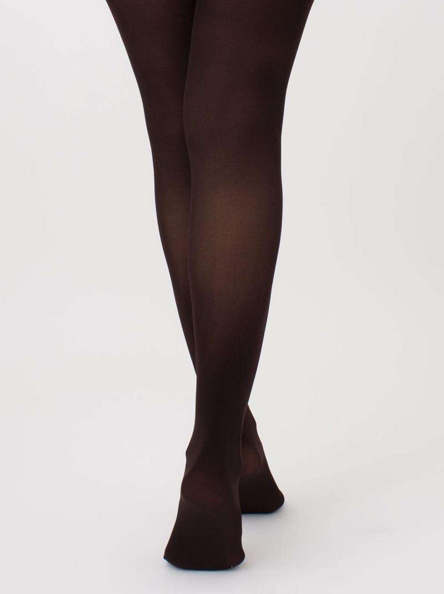 Collant Opaque Golden Lady Marron Motifs Dorés – Taille 1/2 (36-40), 60 Deniers