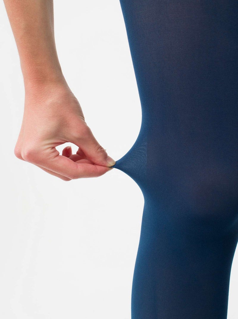 Giulia - Blues Collant 70den classique, matte opaque et chaude  - Petrol - L Bleu pétrole - Kiabi