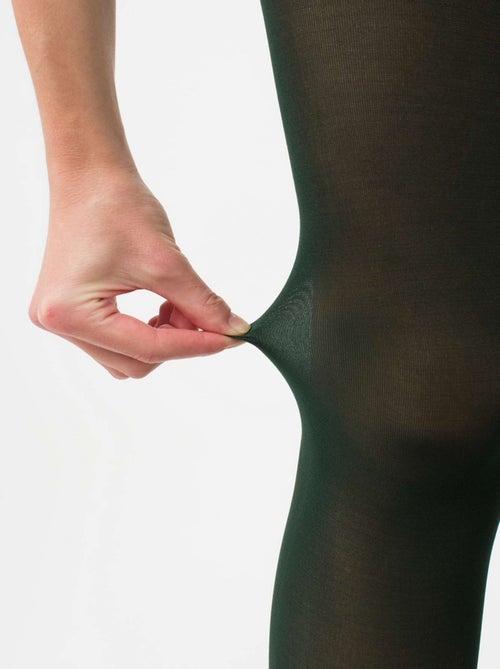 Giulia - Blues Collant 70den classique, matte opaque et chaude  - Vert - M - Kiabi