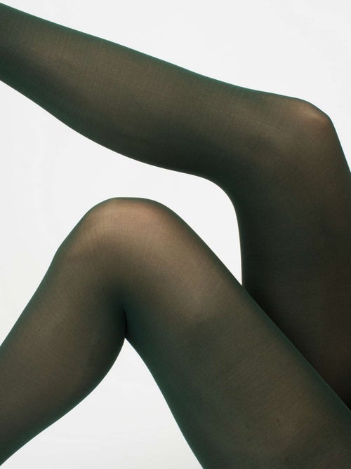 Giulia - Blues Collant 70den classique, matte opaque et chaude  - Vert - M - Kiabi