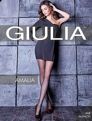 Giulia - Collants Amalia 20den à pois classiques - Noir - XL - Kiabi