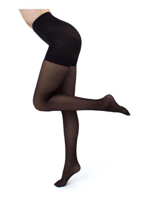Giulia - Effect Up Collant 40den semi-transparent avec effet Lift-Up - Noir - M - Kiabi