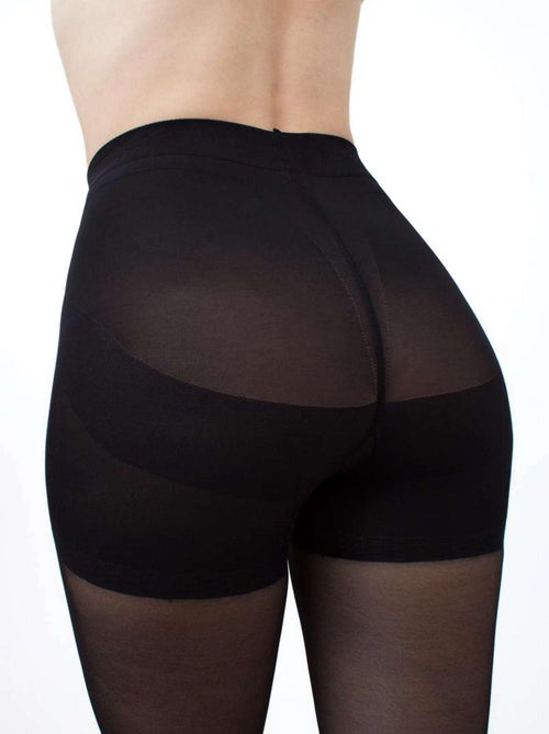 Giulia - Effect Up Collant 40den semi-transparent avec effet Lift-Up - Noir - M - Kiabi
