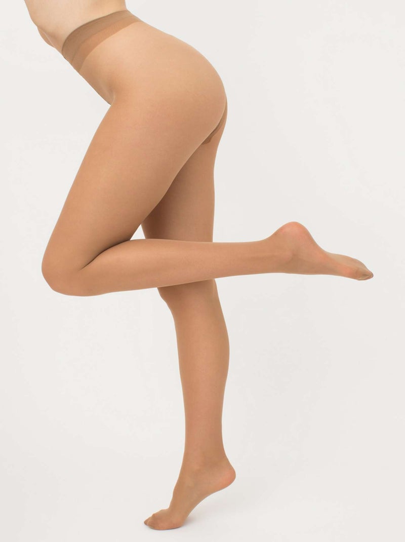 Giulia - Infinity Collants 20den classiques (Multipack) - brun clair -XL Marron caramel - Kiabi