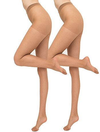 Giulia - Like Collants classiques 40den culotte confortables - (multipack) - Noir - L