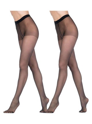 Giulia - Like Collants classiques 40den culotte confortables - (multipack) - Noir - L