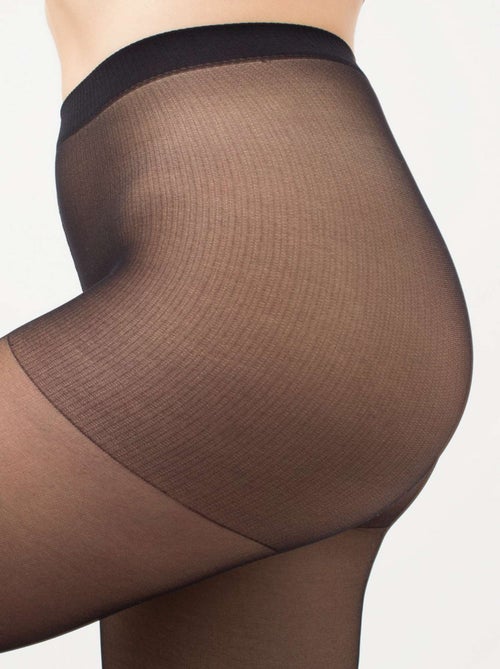 Giulia - Like Collants classiques 40den culotte confortables - (multipack) - Noir - L - Kiabi