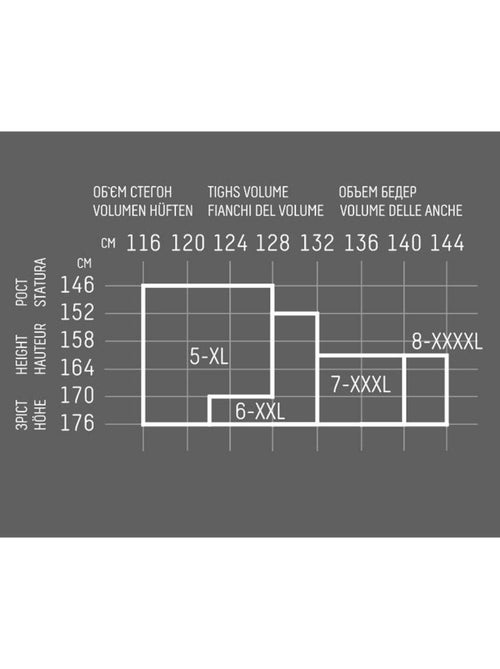 Giulia - Molly 200 Collant 200den (grandes Tailles) - Noir - XL - Kiabi