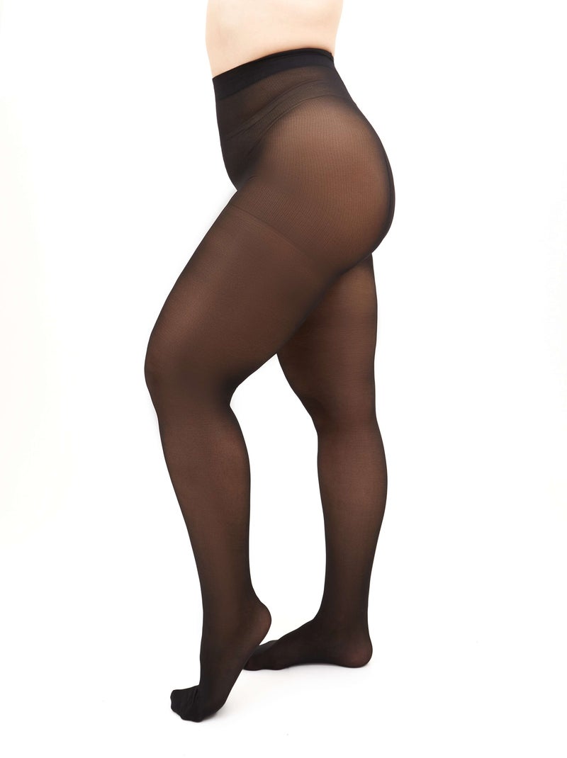 Giulia - Positive Look (grande Tailles) Collant semi-transparente 40den avec maintien Noir - Kiabi
