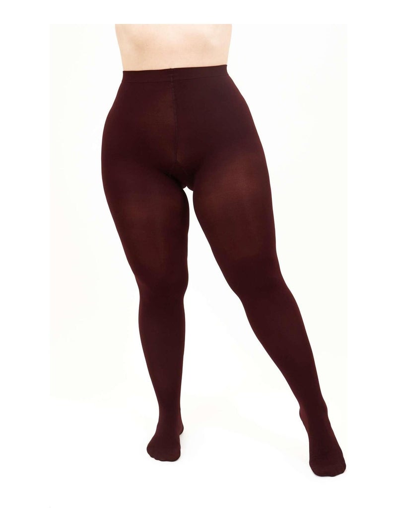 Giulia - Positive Micro 3D Collants classiques 70den Bordeaux - Kiabi