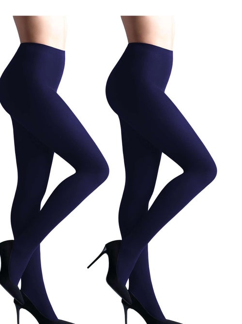 Giulia - Samba 40den (Multipack) Opaque Collant - Navy - XL - Kiabi