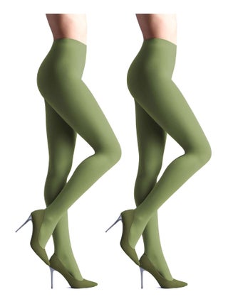 Giulia - Samba 40den (Multipack) Opaque Collant - Olive - L