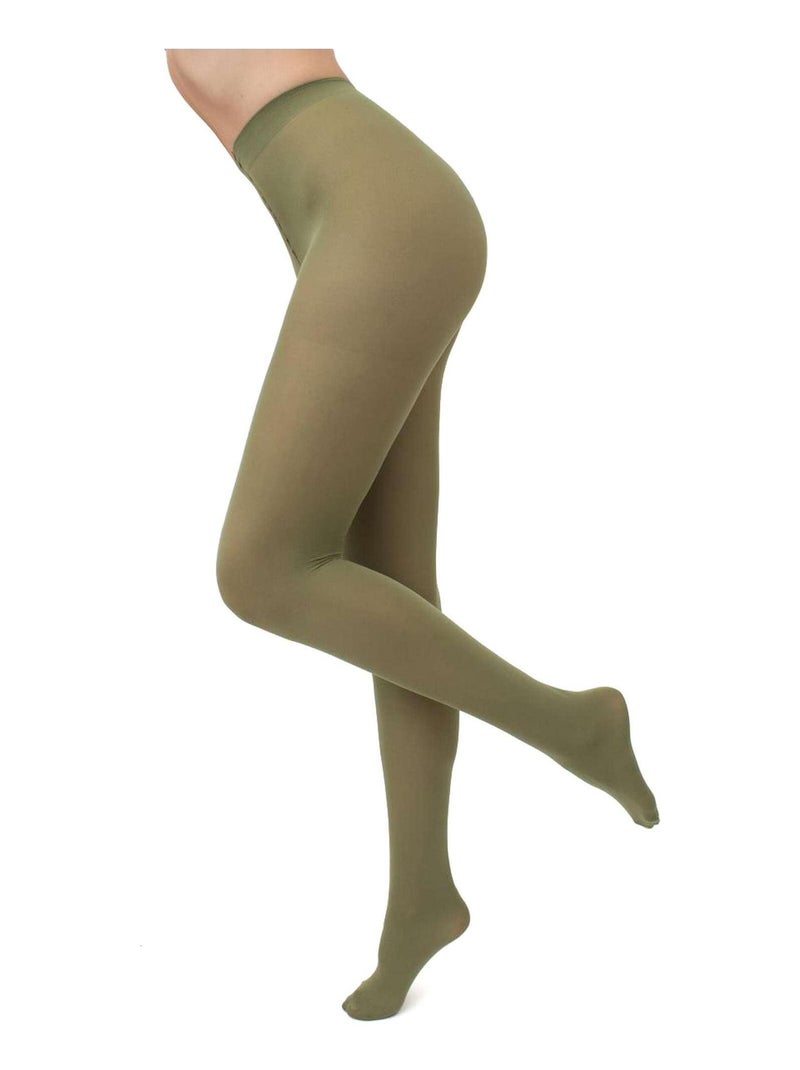 Giulia - Samba 40den (Multipack) Opaque Collant - Olive - M Vert olive - Kiabi