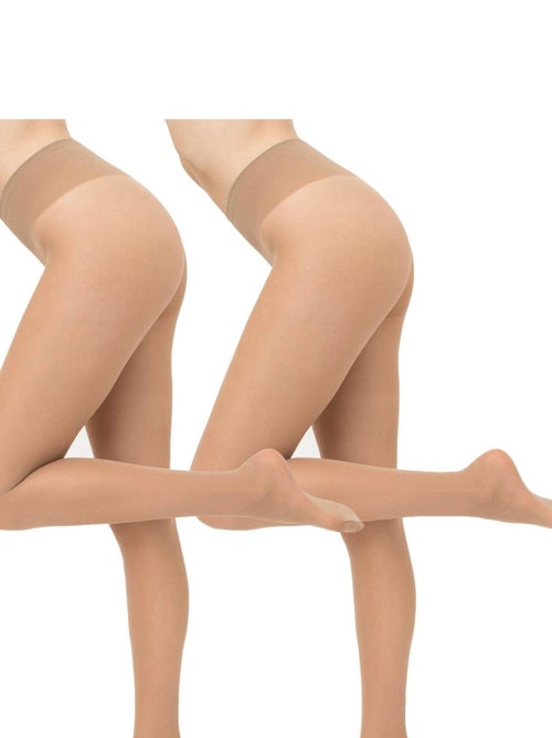 Giulia - Sensi Collant 40den semi-opaque soiematte (Multipack) - Caramel - L - Kiabi