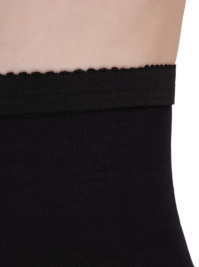 Giulia - Talia Control Collant semi-transparente 40den avec taille haute et bas galbant - Noir - M Noir - Kiabi