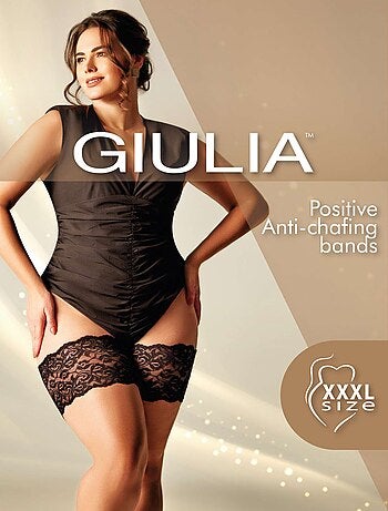 Giulia -Bandes de cuisse anti-frottements - Noir - 4XL