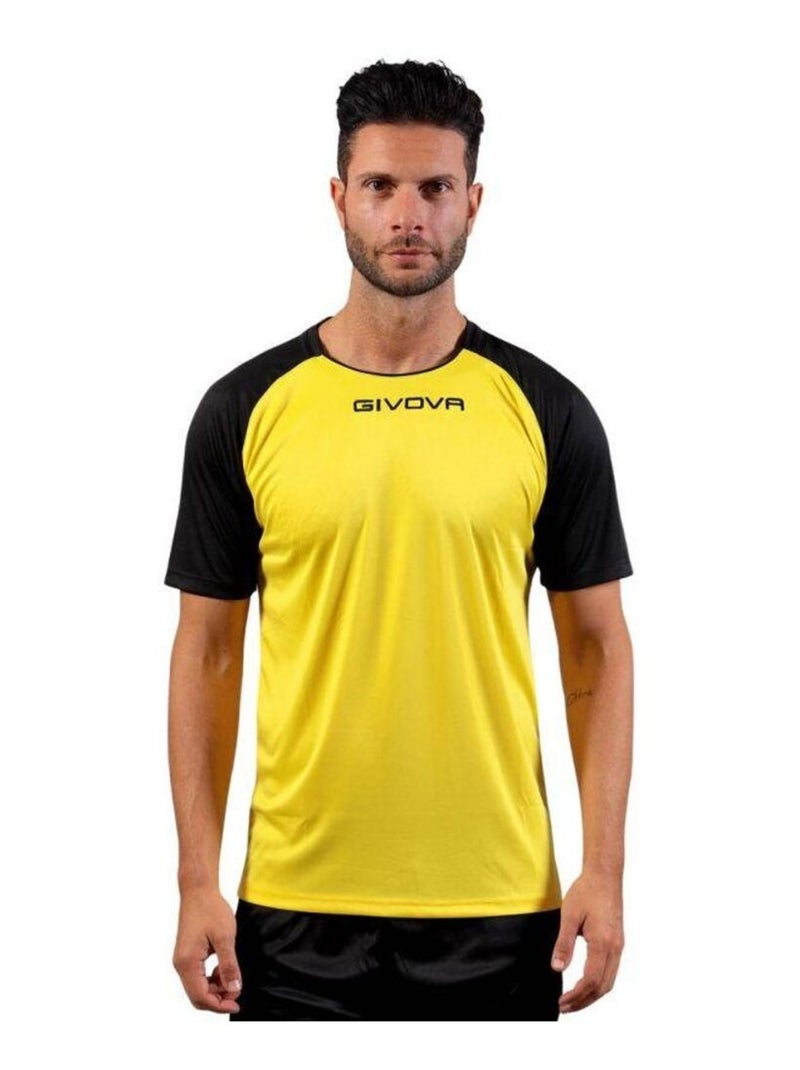 Givova - T-shirt CAPO Noir Jaune - Kiabi