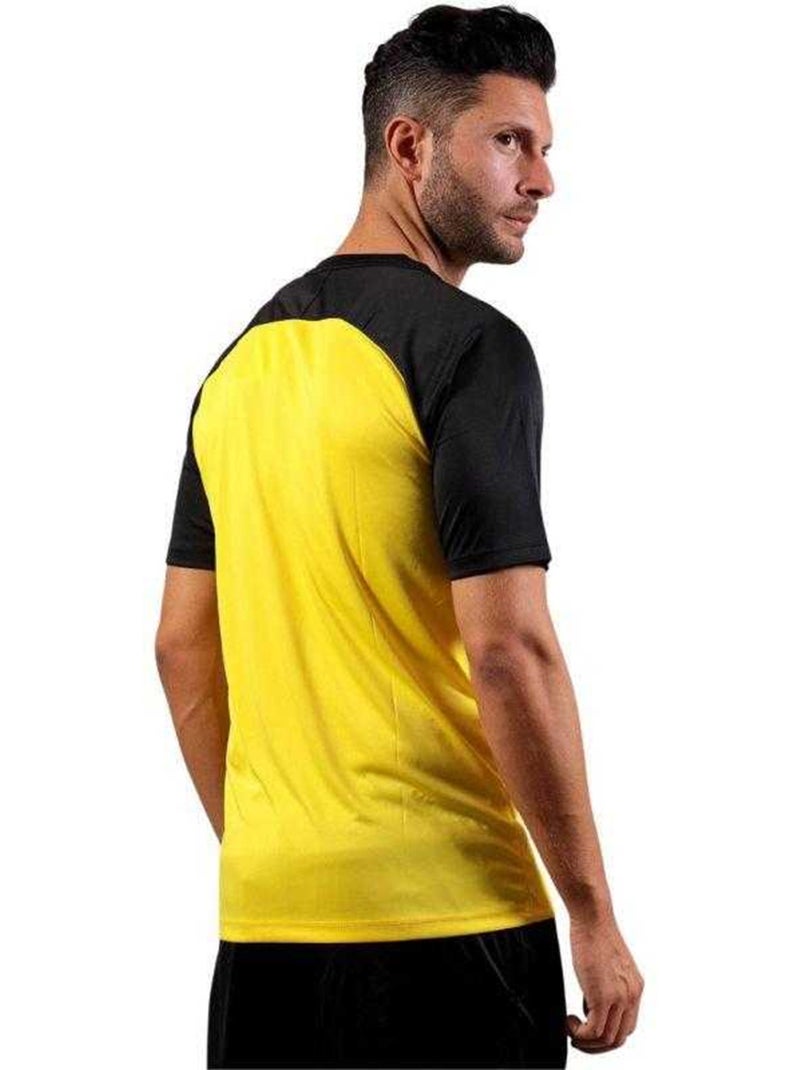 Givova - T-shirt manches raglan CAPO Noir Jaune - Kiabi