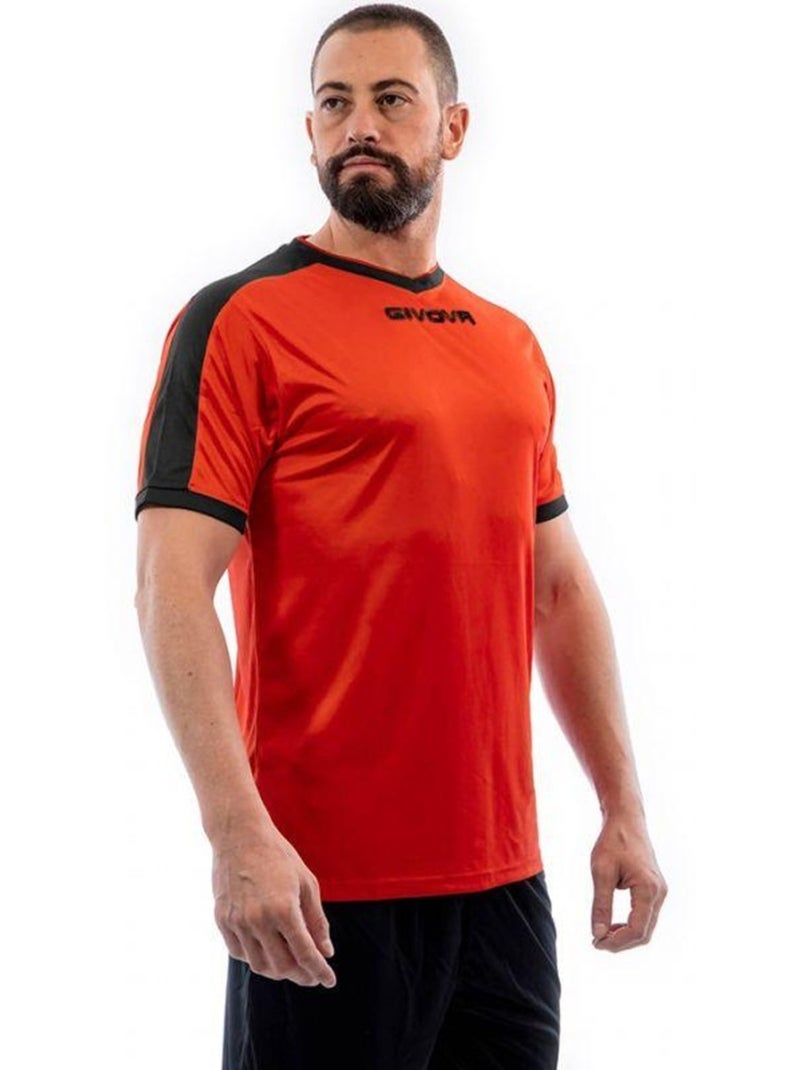 Givova - T-shirt REVOLUTION Noir Orange - Kiabi