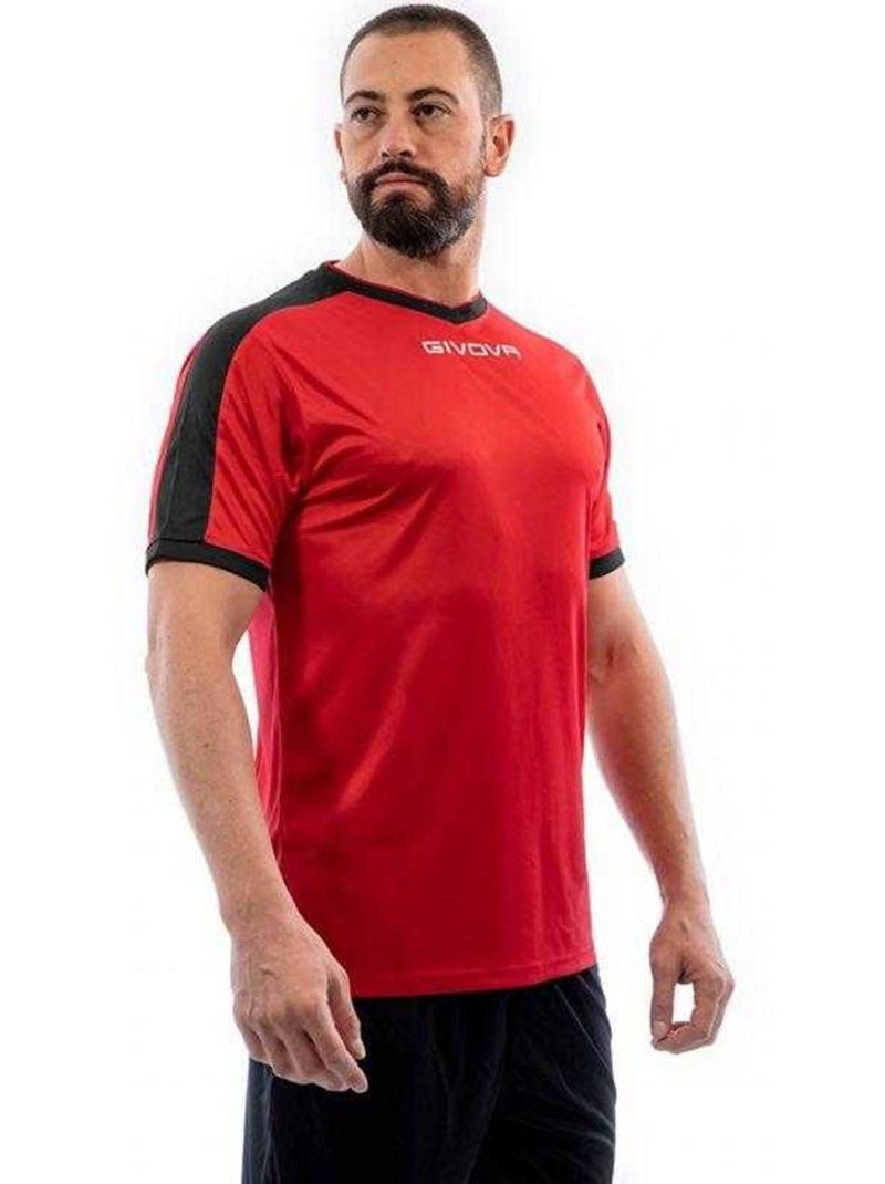 Givova - T-shirt REVOLUTION Noir Rouge - Kiabi