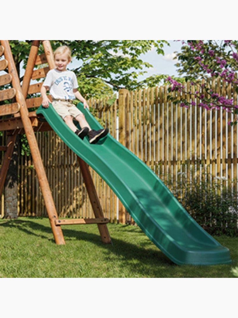 Glissière toboggan double vague pour portiques à plateformes H120 cm Vert - Kiabi