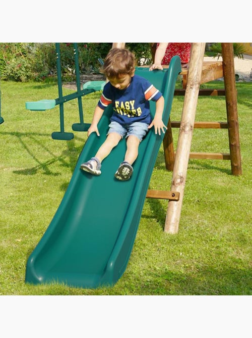 Glissière toboggan double vague pour portiques à plateformes H90 cm - Kiabi
