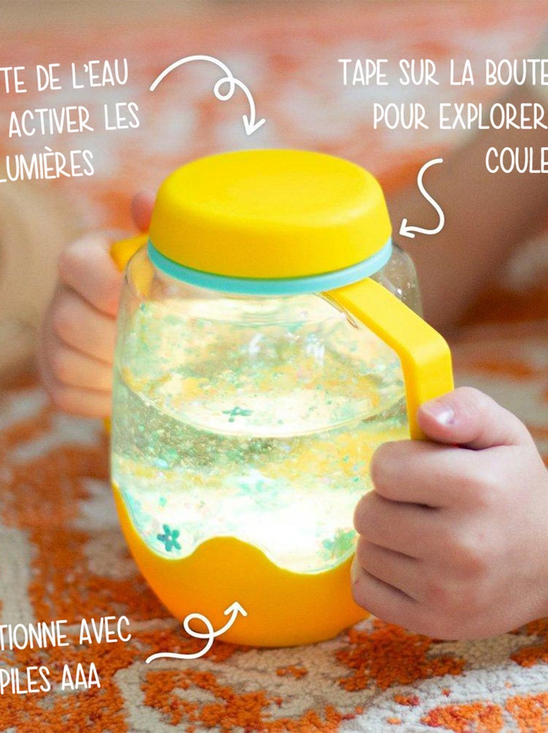 Glo Pals - Bocal sensoriel Jaune - Kiabi