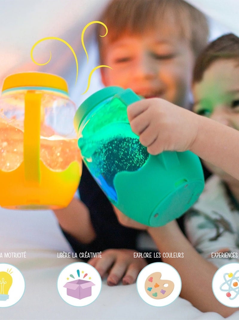 Glo Pals - Bocal sensoriel Jaune - Kiabi
