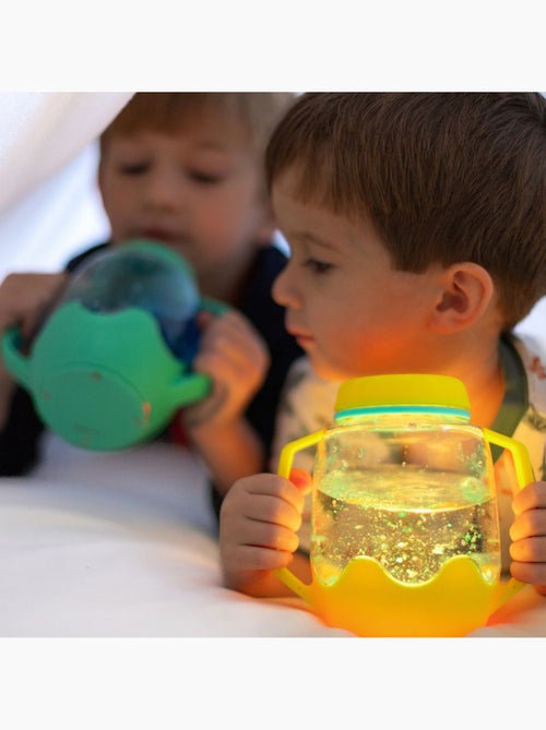 Glo Pals - Bocal sensoriel jaune - Kiabi