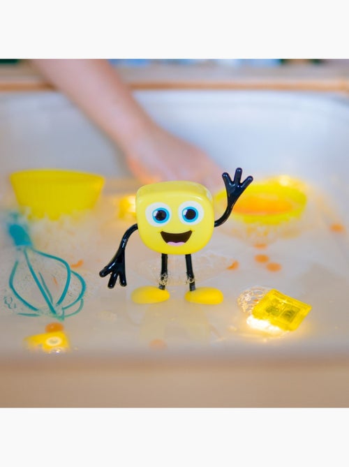 Glo Pals - Personnage Alex jaune et 2 cubes lumineux - Kiabi