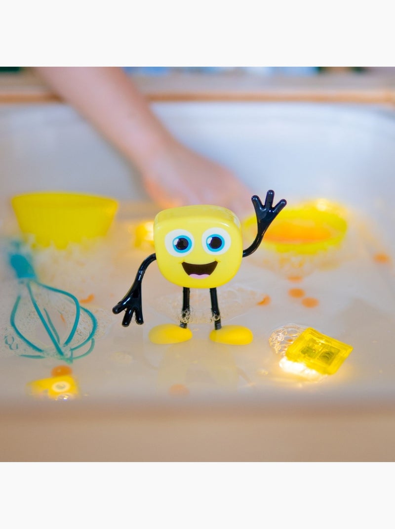 Glo Pals - Personnage Alex jaune et 2 cubes lumineux Jaune - Kiabi