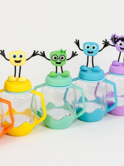 Glo Pals - Personnage Alex jaune et 2 cubes lumineux - Kiabi