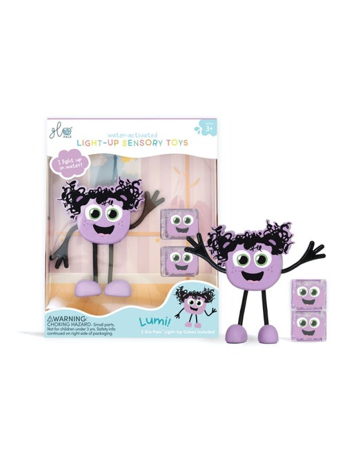 Glo Pals - Personnage Lila violet et 2 cubes lumineux - Kiabi