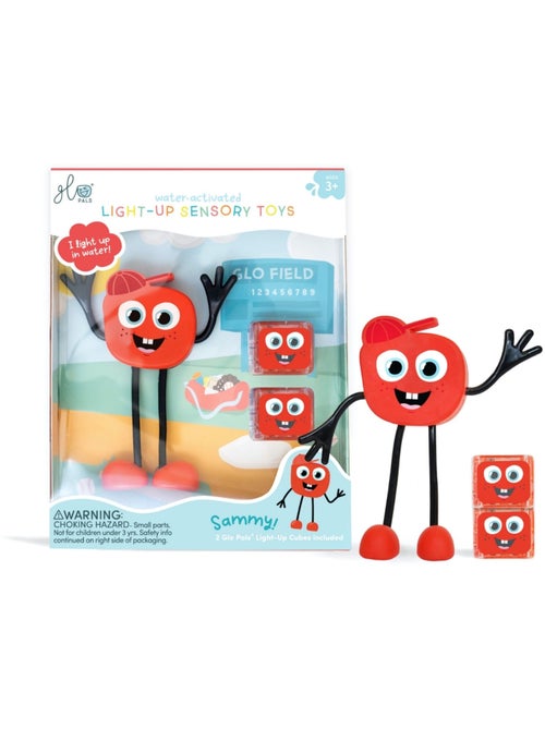 Glo Pals - Personnage Sammy rouge et 2 cubes lumineux - Kiabi