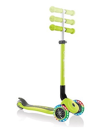 GLOBBER - Trottinette évolutive enfant lumineuse et pliable Primo - Vert