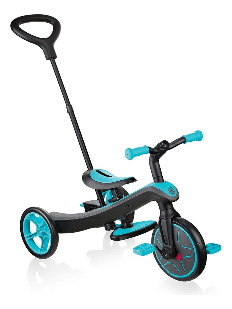 Globber - EXPLORER TRIKE 4 en 1 - Tricycle évolutif & draisienne pour les tout-petits âgés de 10m+ à 5 ans + , Rouge