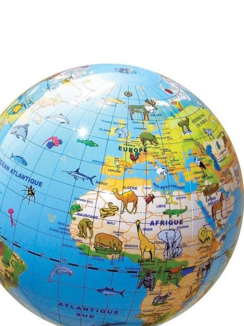Globe gonflable Animaux 30cm - Kiabi
