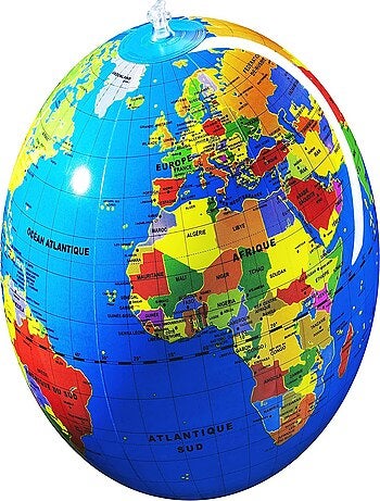 Globe gonflable Le Monde 30cm - Kiabi