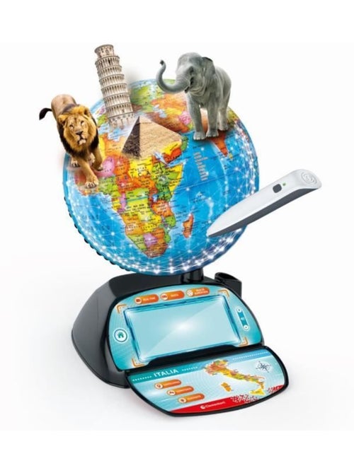 Globe interactif avec stylo bluetooth, 28 activités - exploraglobe - clementoni - Kiabi Globe interactif avec stylo bluetooth, 28 activités - exploraglobe - clementoni - Kiabi