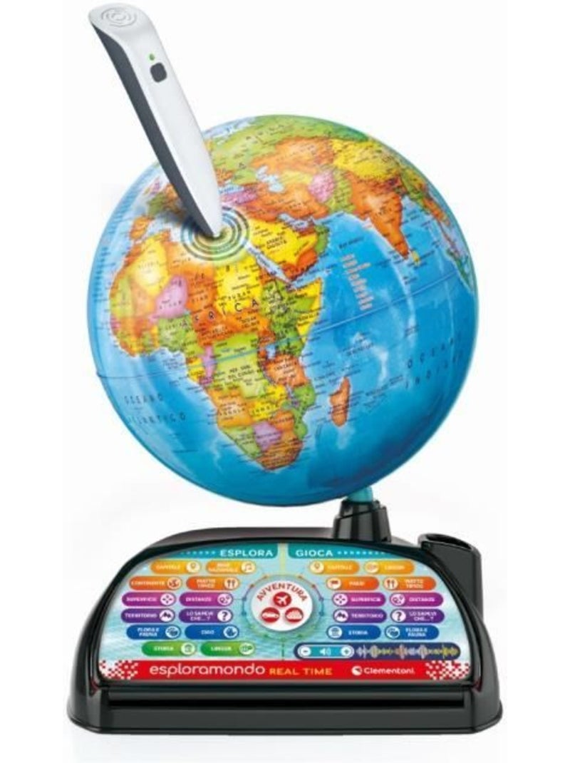 Globe interactif avec stylo bluetooth, 28 activités - exploraglobe - clementoni Bleu - Kiabi